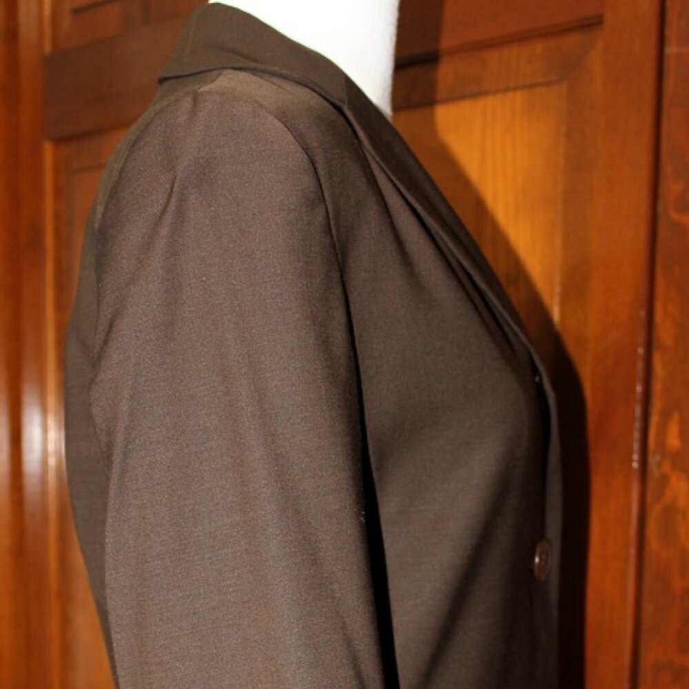 Brown Blazer, 3 Button Front, Talbots - image 3